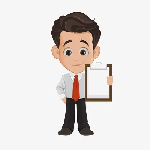 候选人矢量卡通扁平化候选人经理png
