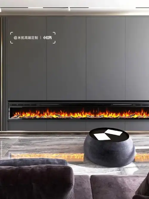 挖到宝了意式壁炉电视柜氛围感max