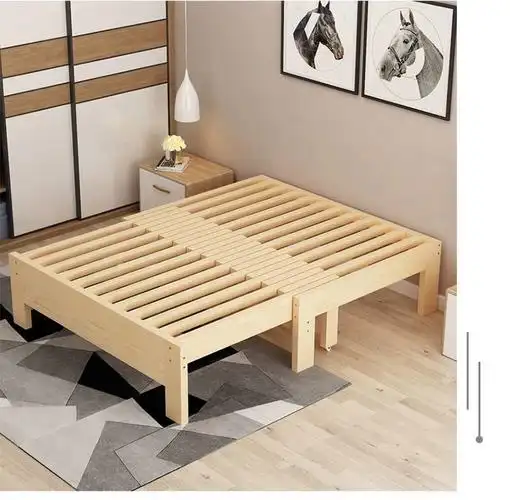 床头多功能伸缩沙发床两用收缩床抽拉宽90拉开长200缩小长1102米以上