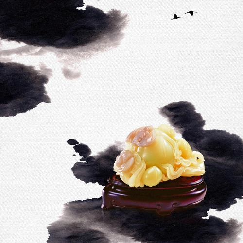 水墨中国风古玩古董背景海报