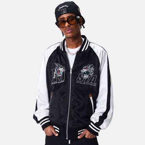 medm x sta联名【双面穿】重工刺绣夹克男春秋美式潮牌棒球服外套