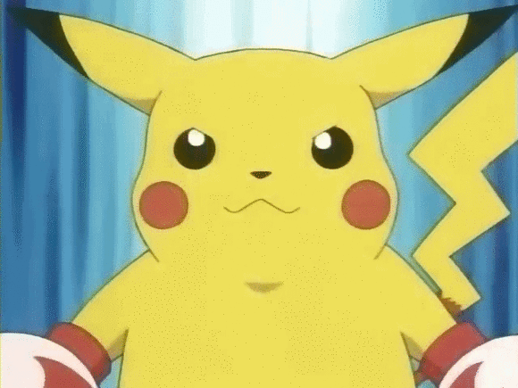 皮卡丘战斗神奇宝贝变身萌萌哒精灵宝可梦gif动图_动态图_表情包下载