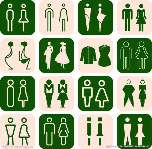 男女厕所标志图片