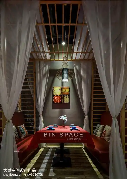 泰式主题餐厅包间设计