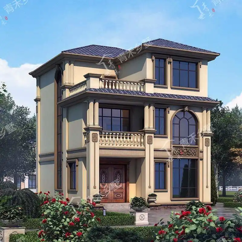 3款占地两开间三层经济小别墅推荐,面宽8米 城镇建房,由于建房区域