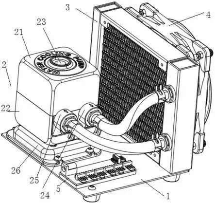 一体便携式水冷散热器的制作方法