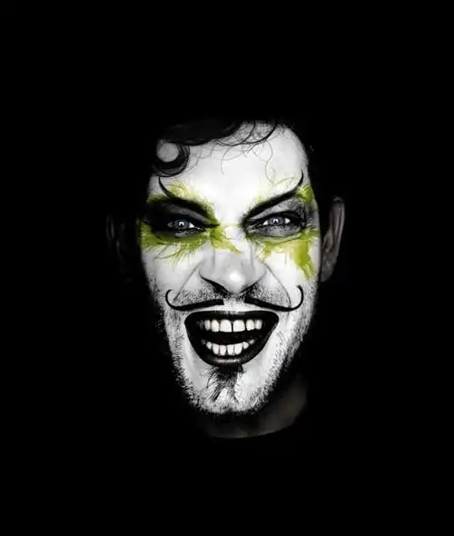 小丑退场 人体艺术--创意图库