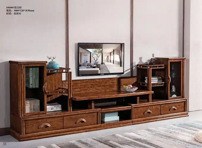 益木春虎斑木m608#组合柜_组合柜_客厅家具_家具供应_江西南康家具