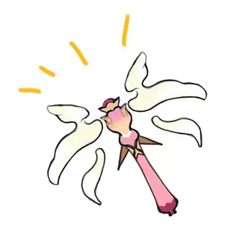 十字架/魔法杖 2,请舰长在本帖下方,通过 简笔画的方式画出为德丽莎