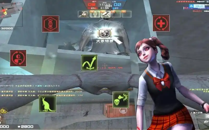 【csol凉宫梦】最强僵尸技能包 暗影芭比感染实况!