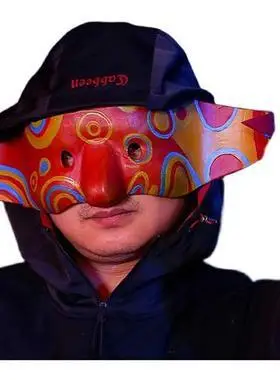 金华去看看￥114限时月销 0万圣节吴彦祖同款面具成人男士帅气阿祖半