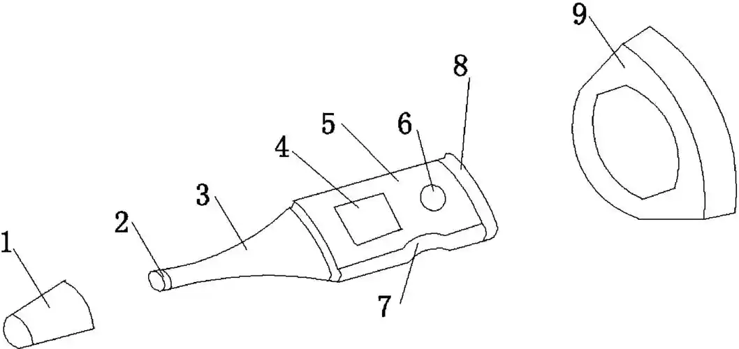 一种无线充电电子体温计