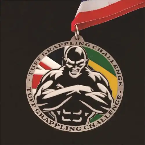 仿古拉丝锌合金材质 健身项目奖牌 企业活动奖项奖牌-报价-阿里巴巴