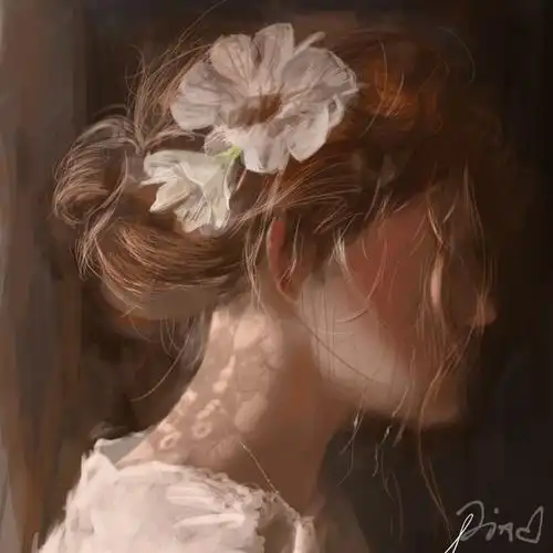 厚涂油画女头 - 堆糖,美图壁纸兴趣社区