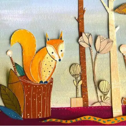 美术蛙拼贴插画叙事插画故事插画