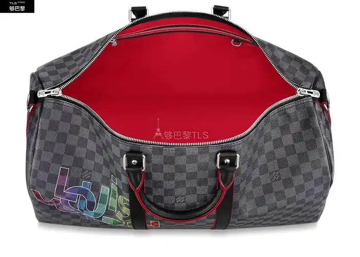 lv路易威登 21年秋冬 男士 手提包 keepal bandouliere 50 旅行袋 lv
