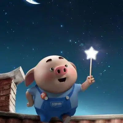 2020猪年微信头像卡通猪头像呆萌高清无水印12