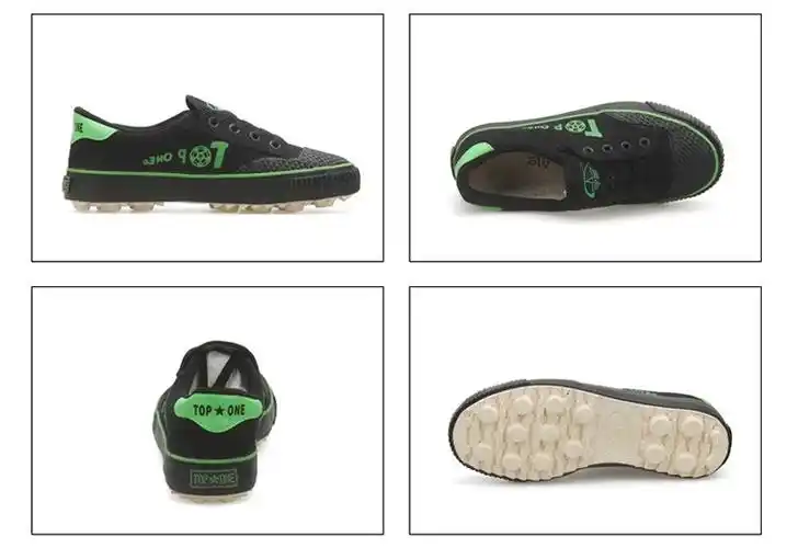 大博文运动鞋低帮系带球鞋透气帆布橡胶底学生体育课训练鞋人工草地