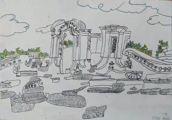 圆明园简笔画 圆明园简笔画儿童