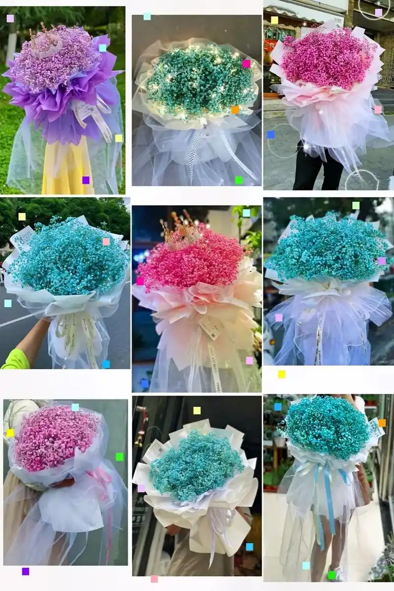 满天星花束 #长春鲜花店 #高质量鲜花图片 世人皆如满天星 - 抖音