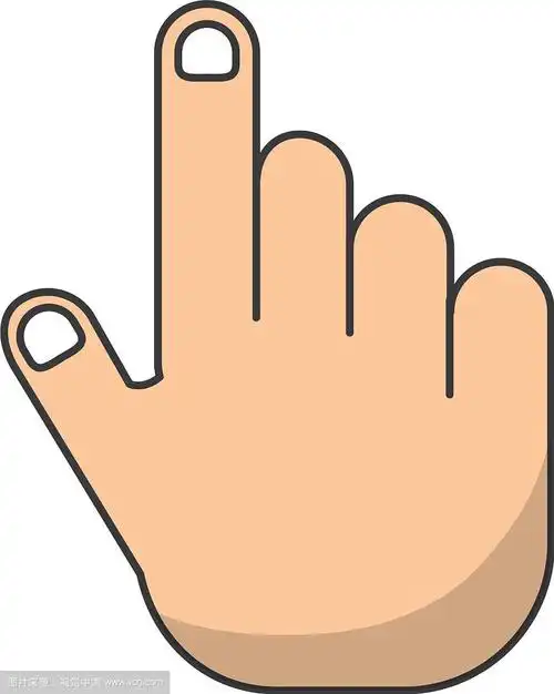 手指指向图标图像