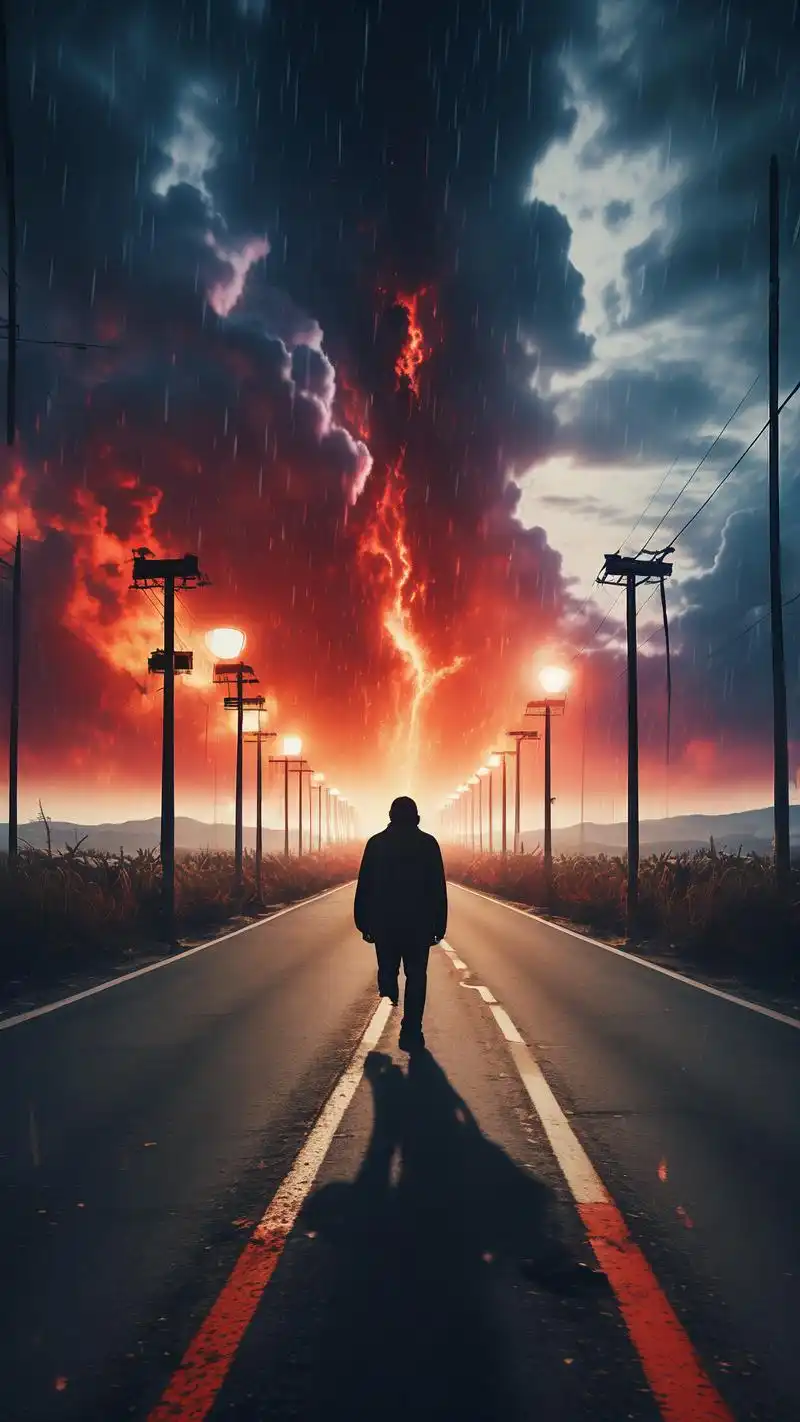 0315孤独行走者的背影壁纸92