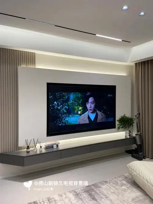 2022年9款超的简约电视背景墙