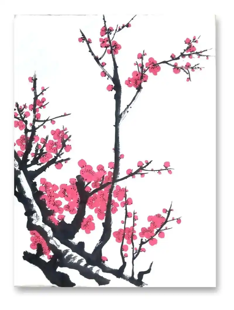 梅花欢喜漫天雪迎接癸卯兔年来