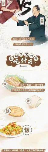 一张图带你了解,南北方饮食差异有多大