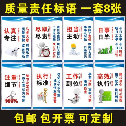 工厂车间区域标识牌安全生产励志质量设备管理维护品质仓库标语牌