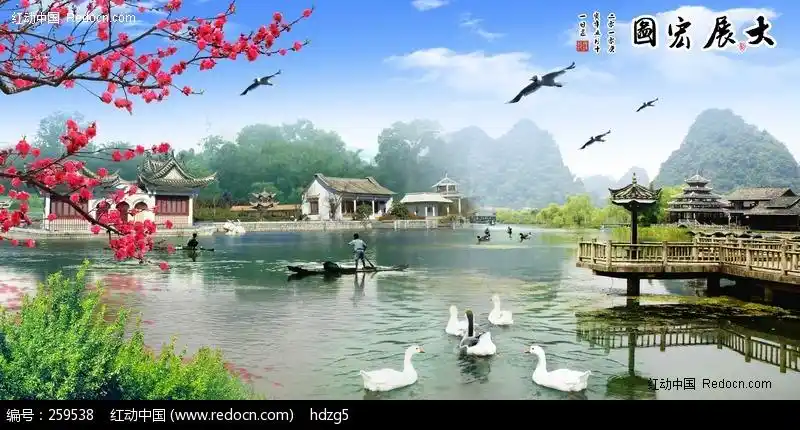 山水风景画(山水花鸟)