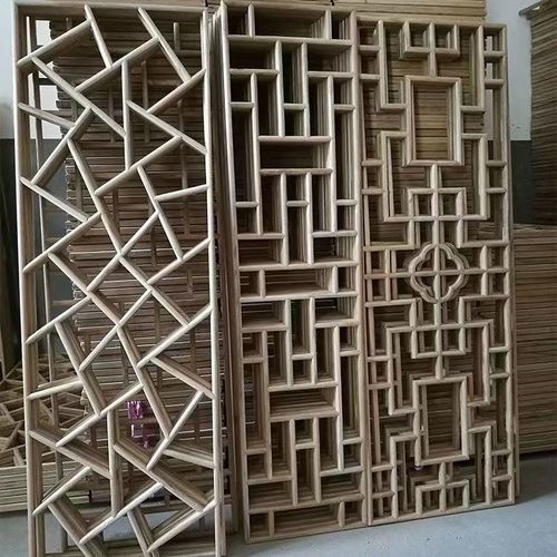 花格实木格子中式格栅新中式电视背景墙新款仿古窗格镂空隔断花格