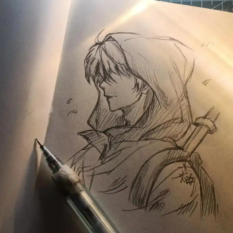 明明一副人的躯壳,却身负着神的使命 #盗墓笔记#手绘 临摹