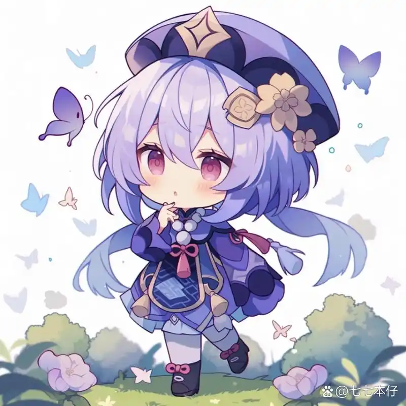 原神# 自己画的七七,一直不敢上色[左捂脸][左捂脸][左捂脸] 还有