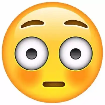 睁大眼睛 - 恶搞qq大脸图_动图_qq表情