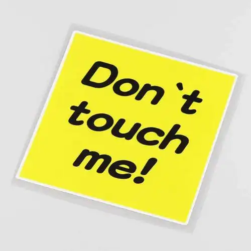 yjzt创意个性警示车贴dontouchme汽车贴花cs2089汽车装饰贴