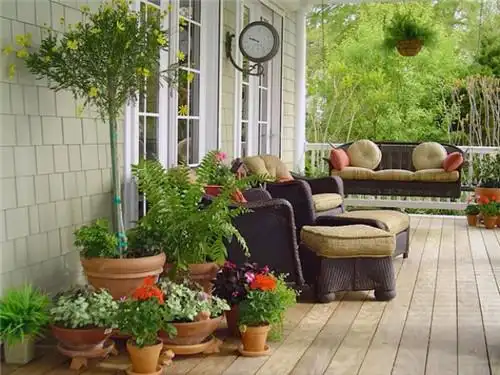 绍兴顶层小露台装修效果图 顶层小露台悠闲自得