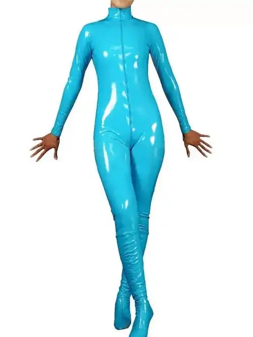 乳胶衣束缚拘束衣紧身全身性感诱惑牛奶丝涂胶紧身衣全包连体衣万圣节