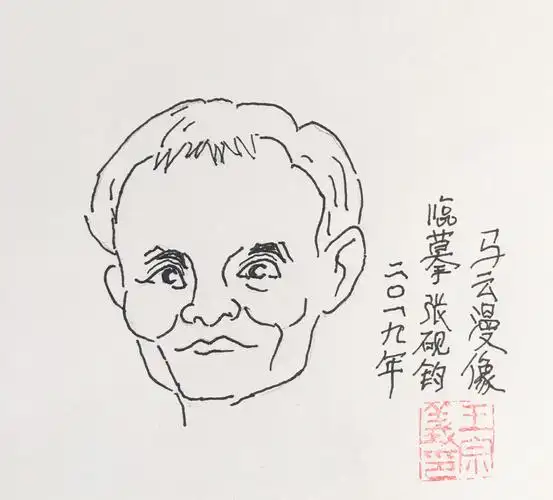 7,全国闻名的 马云漫像