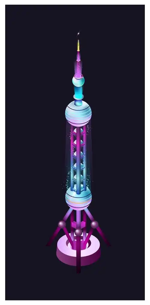 5d 东方明珠|插画|艺术插画|阿尔泰尔_原创作品-站酷zcool