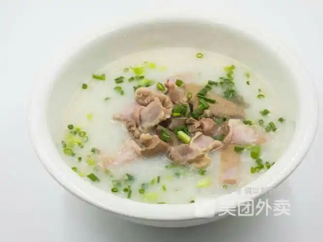 猪肝粉肠粥图片