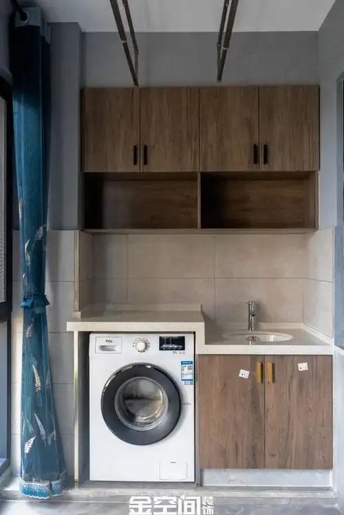 阳台洗衣机柜这样设计全小区都跟着学