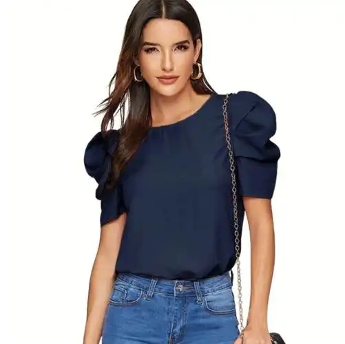 泡泡袖上衣裁剪图