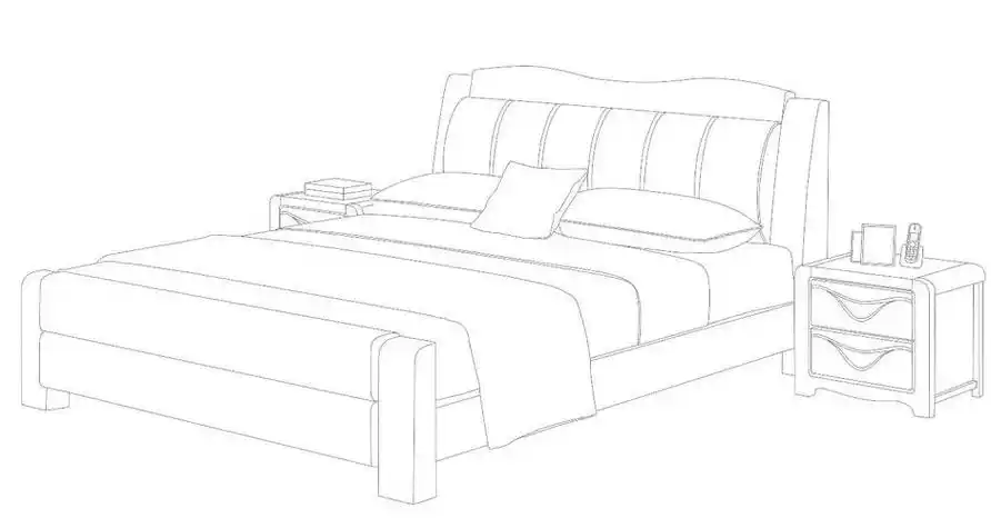 线条 床床简笔画怎么画床简笔画简单儿童简笔画如何画床床 简笔图片