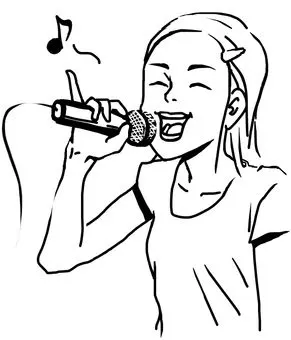 免费的剪贴画:歌唱 文化节 偶像 卡拉ok 灯光音乐节 - 87700 |illust