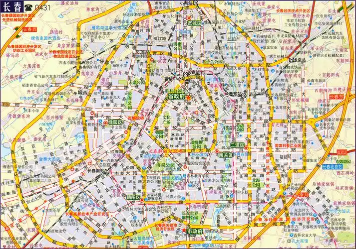 长春市交通地图
