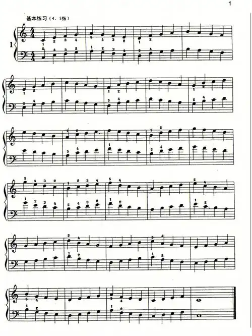 孩子们的哈农基本练习1分享