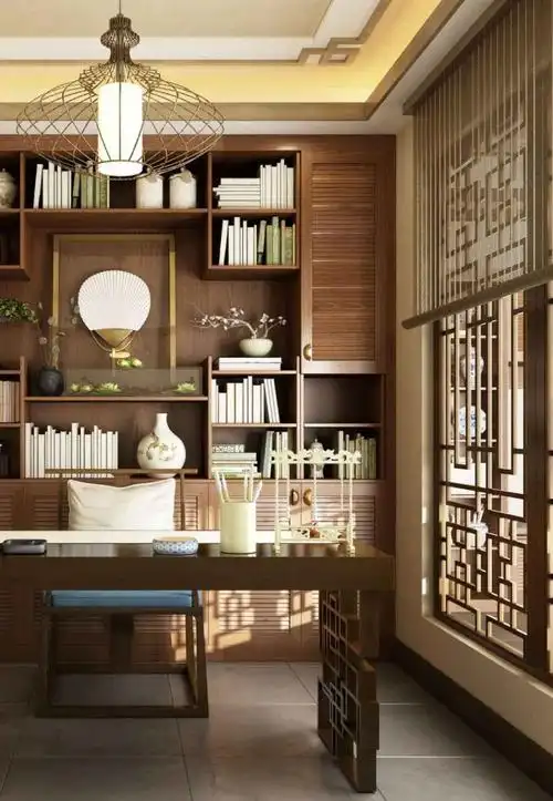 这7个新中式书房美绝了!难怪老师都要这样装