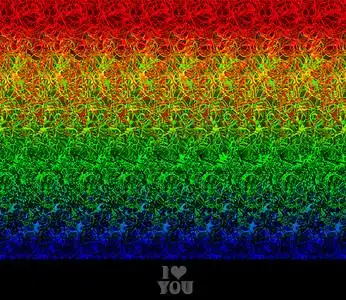 人体器官大脑心脏嘴巴情人节的祝福我爱你立体图背景