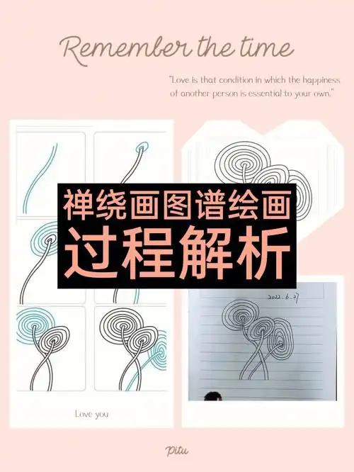 干货禅绕画图谱绘画过程